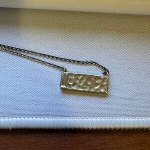 K&R Silpada Swarovski Crystal Brass Pendant Necklace